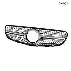 Диамантена предна решетка за Mercedes Benz X253 2015-2019 GLC без камера – DMb74